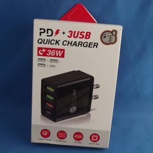 New Fast PD Quick Charge 4 Port Adapter QC 3.0 USB Wall Charger Power 36W USA